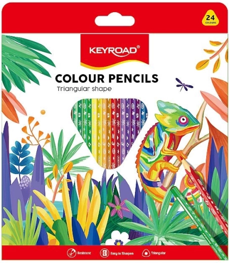 Barvice KEYROAD trikotne 24 barv