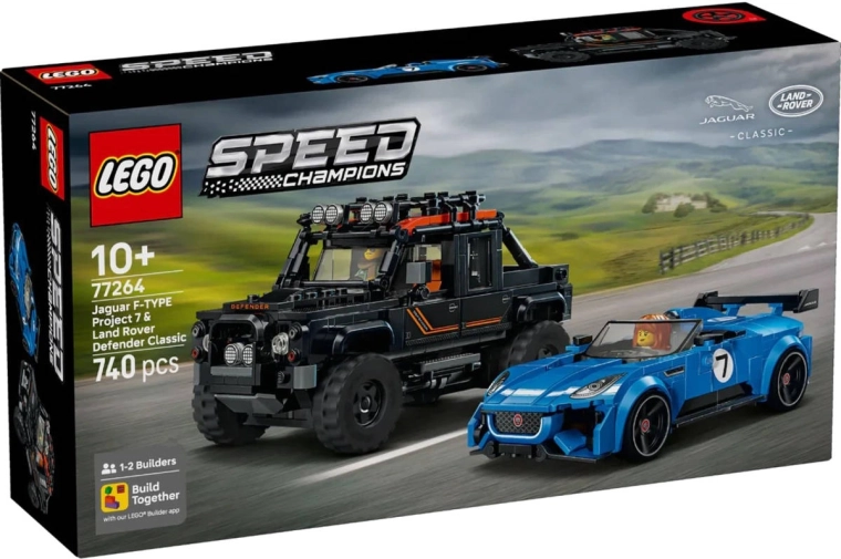 LEGO Speed Champions Jaguar Project 7 in Land Rover Defender
