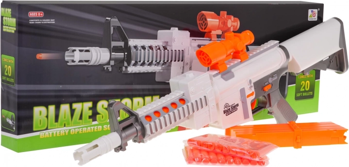 Polavtomatski penasti blaster BLAZE STORM – bel