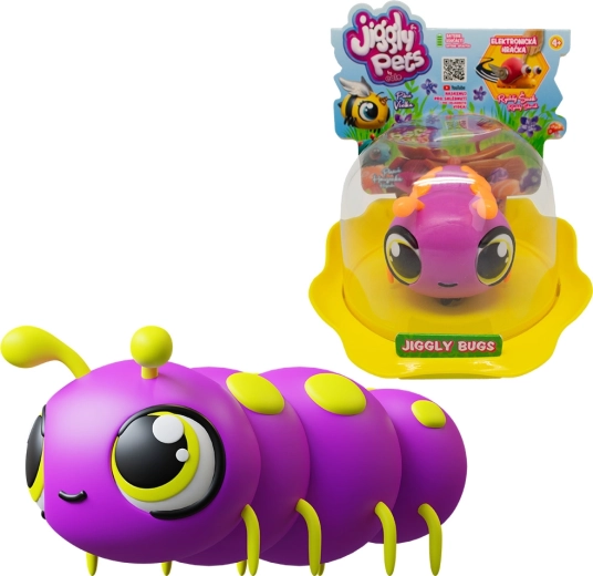 Interaktivna gosenica JIGGLY BUGS vijolična