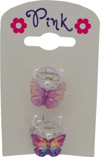 Komplet 2 lasnih sponk metulj