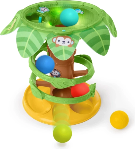 Bright Starts glasbena kroglična steza Tropical Twirl 6m+