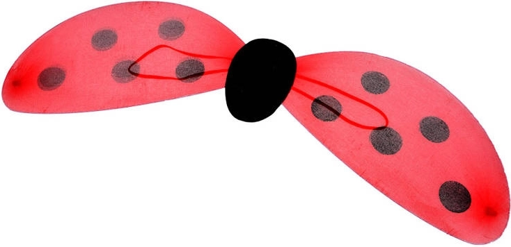 Ladybug costume wings with polka dots - 1 piece