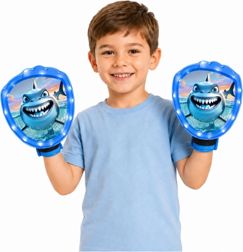 Comfortable hand paddles with a shark design
