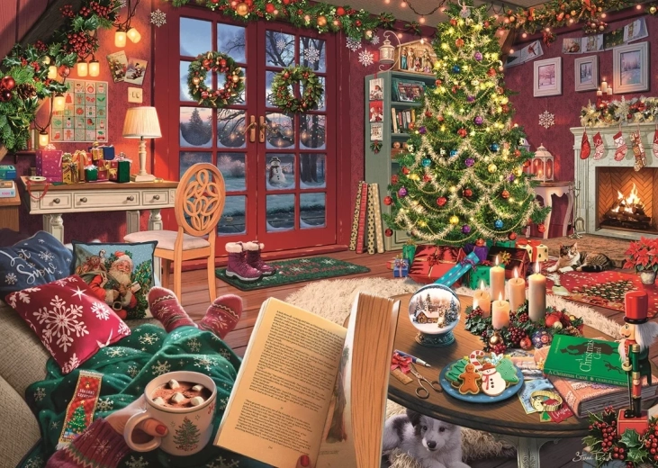 Ravensburger puzzle Božični topli trenutki 500 kosov
