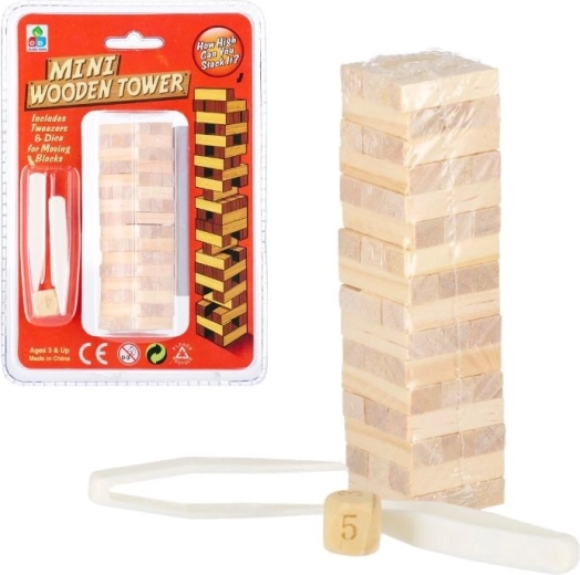 Wooden Tower mini game 48 pieces