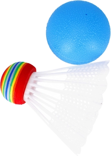 Ball and shuttlecock for more varied fun
