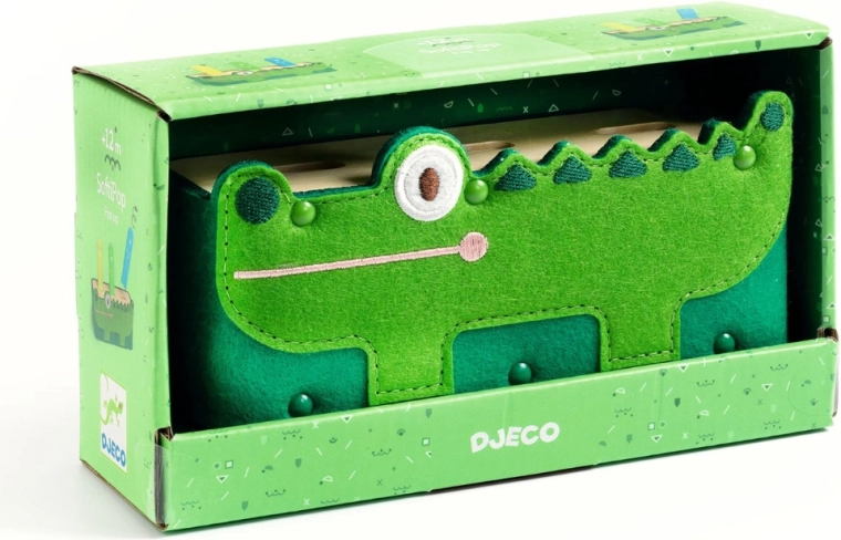 Djeco pop-up toy Crocodile softi