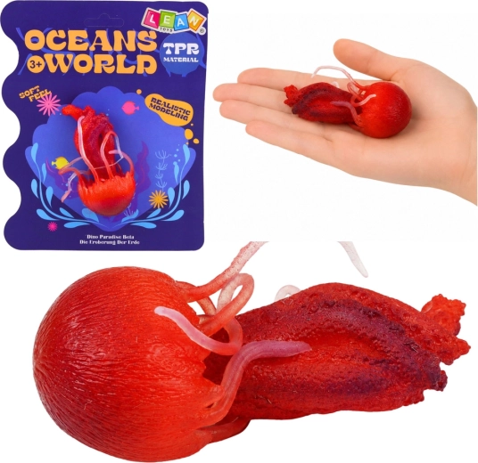 Gumijasta figurica meduze – realistično morsko bitje 9 cm