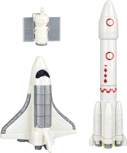 Raketoplan in satelit za dogodivščine v orbiti