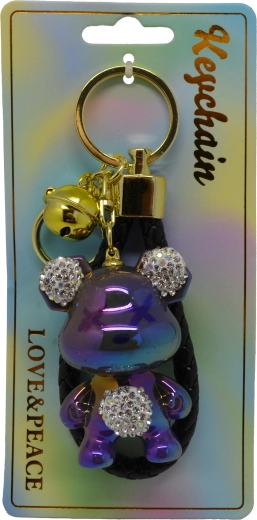 Mavrični miškasti obesek za ključe