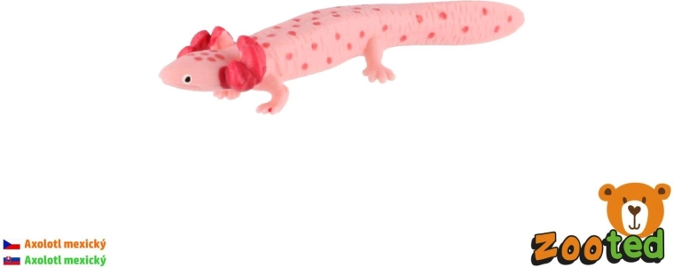Plastična figurica mehiškega aksolotla, 8 cm