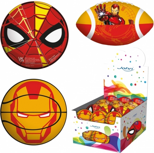 MARVEL Ball Set – round and rugby balls for kids