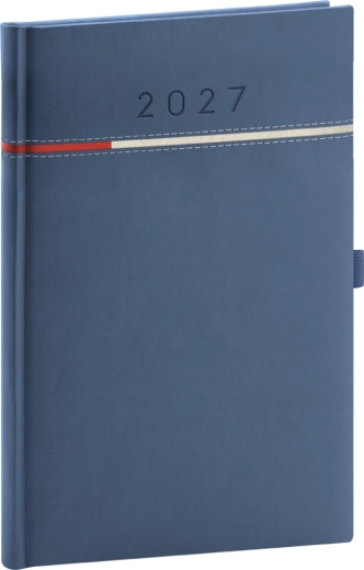 Notique tedenski planer Tomy 2027 modro-rdeč 15 × 21 cm