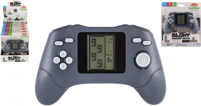 Digitalna žepna konzola s padajočimi kockami in LCD-zaslonom