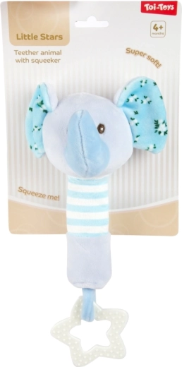 Mehkužen slonček s pomirjujočim grizalom