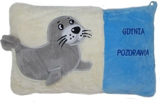 Plush Seal Cushion “Greetings from Gdynia”