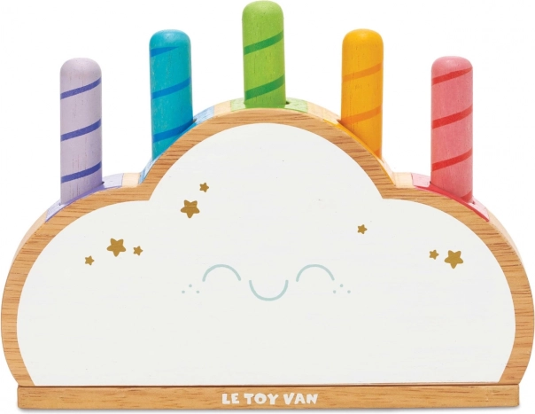 LE TOY VAN Petilou mavrična igrača cloud pop iz lesa