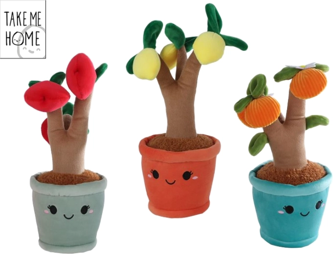 Plišasto sadno drevo TAKE ME HOME za dojenčke (oranževka, jablana, limonovec) 27 cm