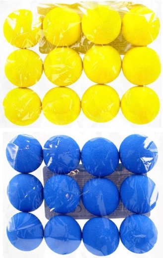 Komplet 12 penastih žogic