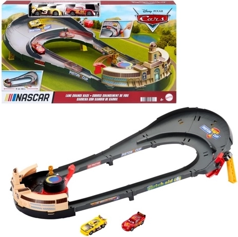 Disney in Pixar Cars NASCAR dirkalna steza z 2 avtomobilčkoma