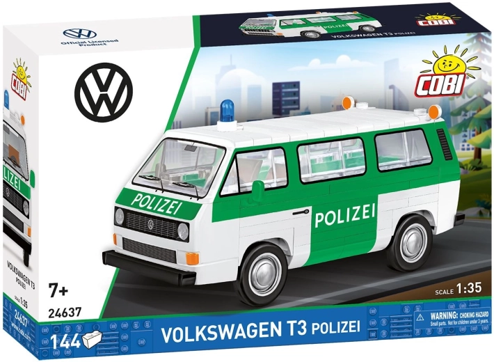Cobi Volkswagen T3 policija 1:35 (144 delov) - 1 kos