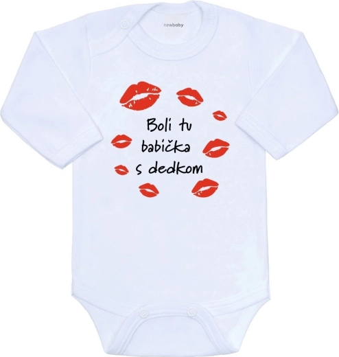 Otroško bodi s potiskom New Baby – bili sta babica in dedek