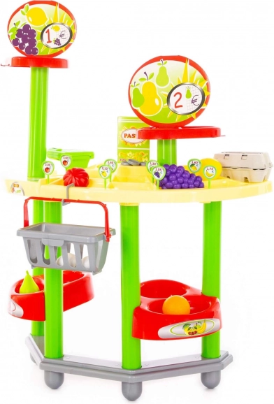 Otroški supermarket z blagajno Polesie