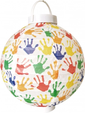 Papirnata svetilka 20 cm na baterije