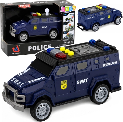 Avto enote SWAT s svetlobami in zvoki 1:32, 15 cm - 1 kos