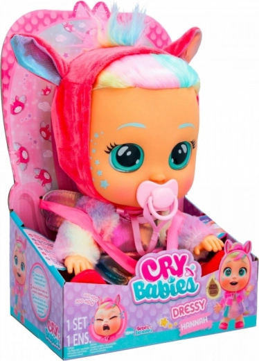 Punčka Cry Babies Dressy Fantasy Hannah