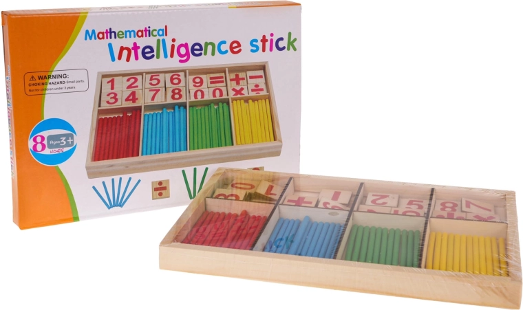 Lesena matematična igra – računske palčke