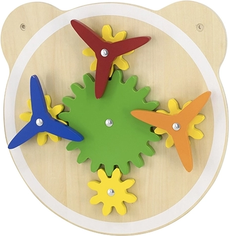 Lesena stenska tabla s prestavami in vetrnicami VIGA, FSC, Montessori