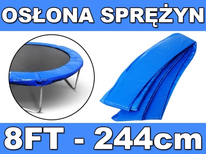 Zaščitni obroč za vzmeti za vrtni trampolin 244 cm (8 FT) – moder