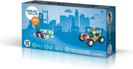 Plastični konstrukcijski komplet SEVA City mini 1 z zvočnimi moduli, 145 delov