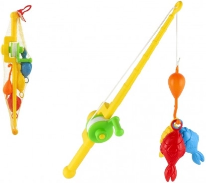 Otroška igrača ribiški set s palico 50 cm v mreži