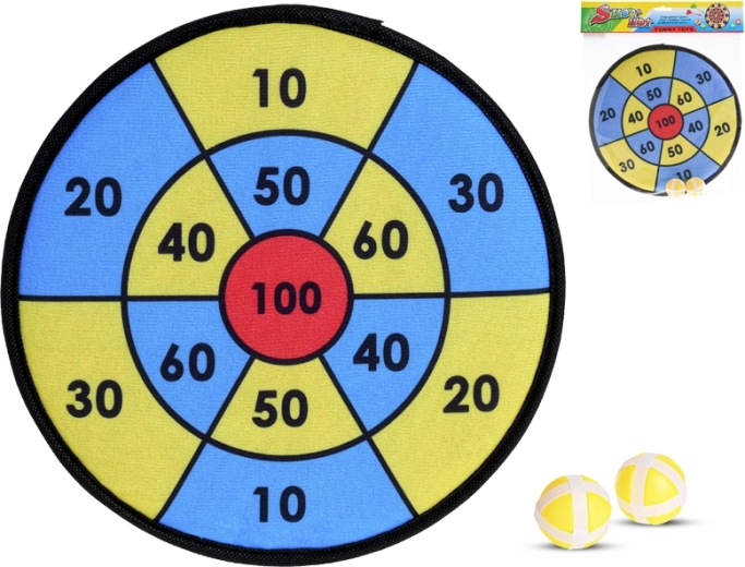 Tarča na ježka 29 cm z 2 žogicama