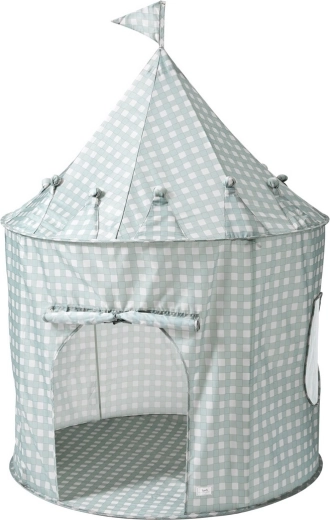 3 Sprouts otroški šotor recycled gingham blue