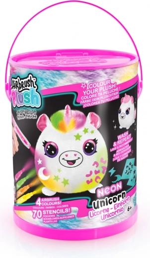 Ustvarjalni komplet airbrush Neon s squish pliškoti