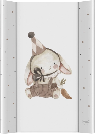 Ceba Baby ultra lahka previjalna podloga s trdo desko 50 × 70 cm Clown Bunny