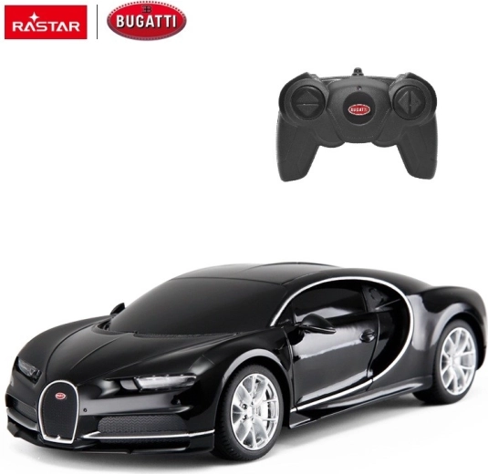 Bugatti Chiron RC remote-controlled car Rastar 1:24 black