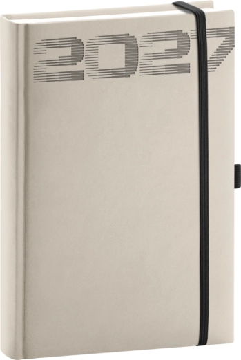 Notique dnevni rokovnik Aprint Top 2027 svetlo siv 15 × 21 cm