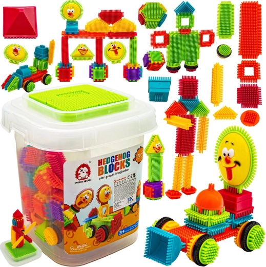 Bristle construction blocks in a bucket – 170 pieces