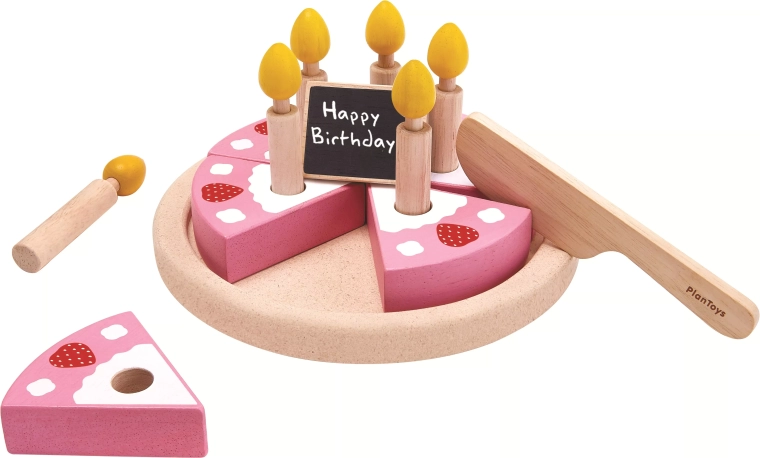 PlanToys lesena rojstnodnevna torta