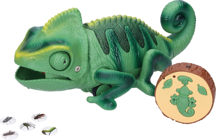 Kameleon na daljinsko upravljanje s svetlobnimi učinki, 28 cm