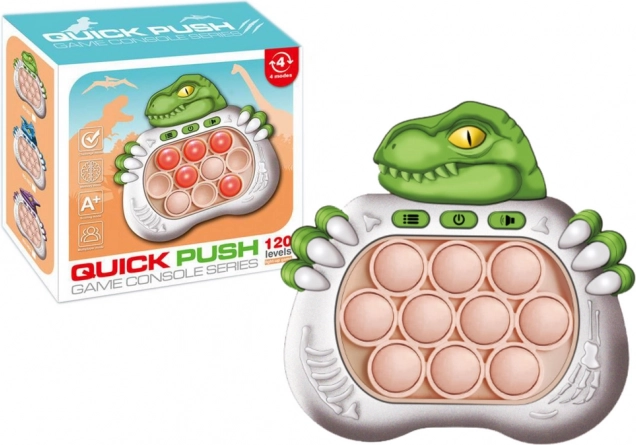 Senzorična igra pop it dinozaver z lučkami in zvoki – zelena