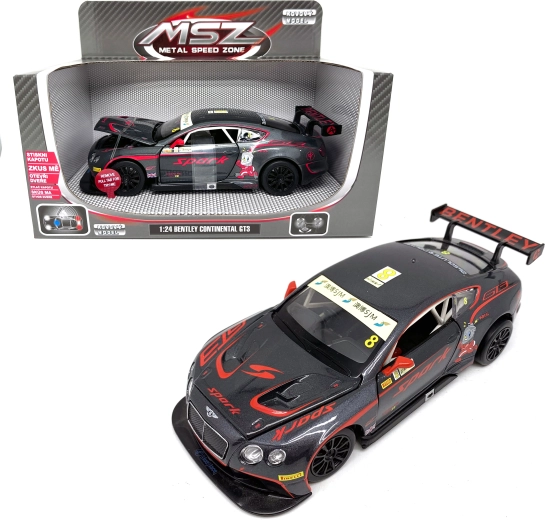 Kovinski model Bentley Continental GT3 Concept v merilu 1:24 s svetlobnimi in zvočnimi učinki