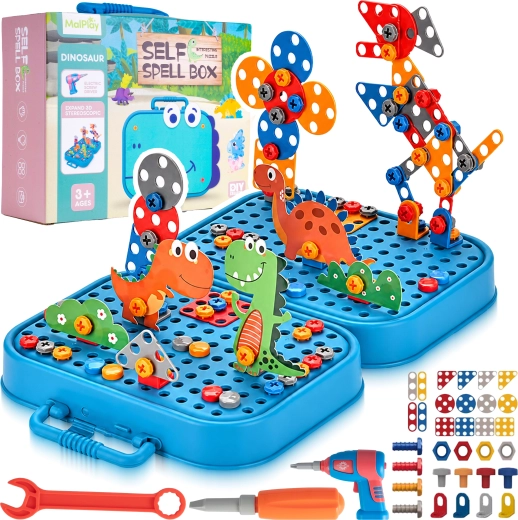 Sestavljanka za vijačenje Dino (298 delov)