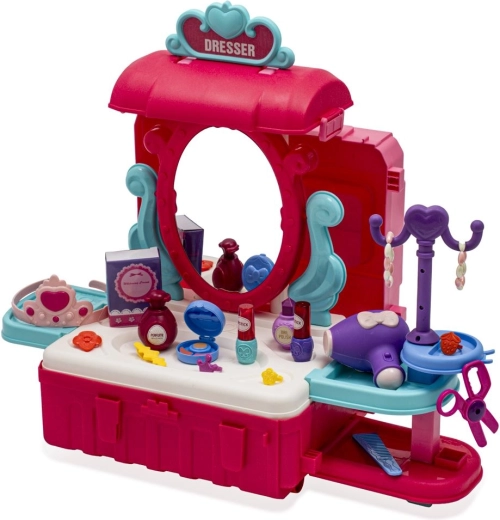 Toaletna mizica z dodatki za realistično igro