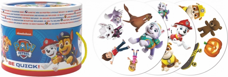 Opazovalna kartna igra TAČKE NA PATRULJI v papirnatem tulcu